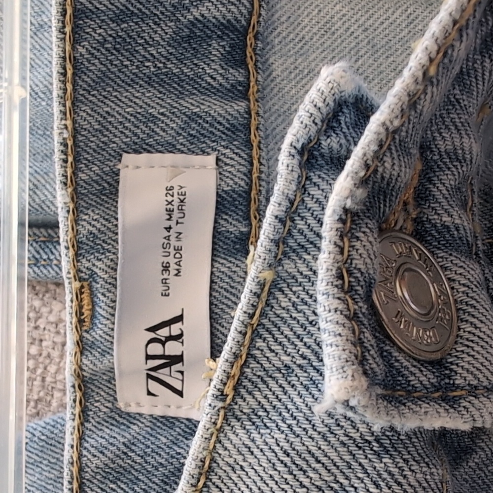 Zara high waisted straight leg jeans - Picture 4 of 4